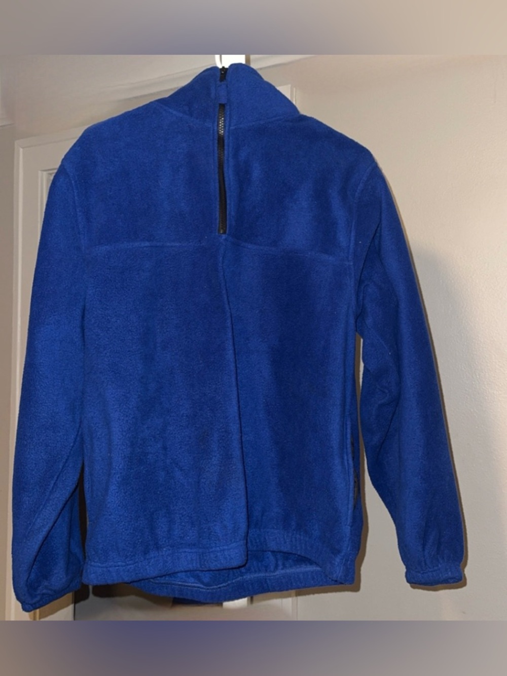 Blue Half-Zip Fleece Jacket Size S